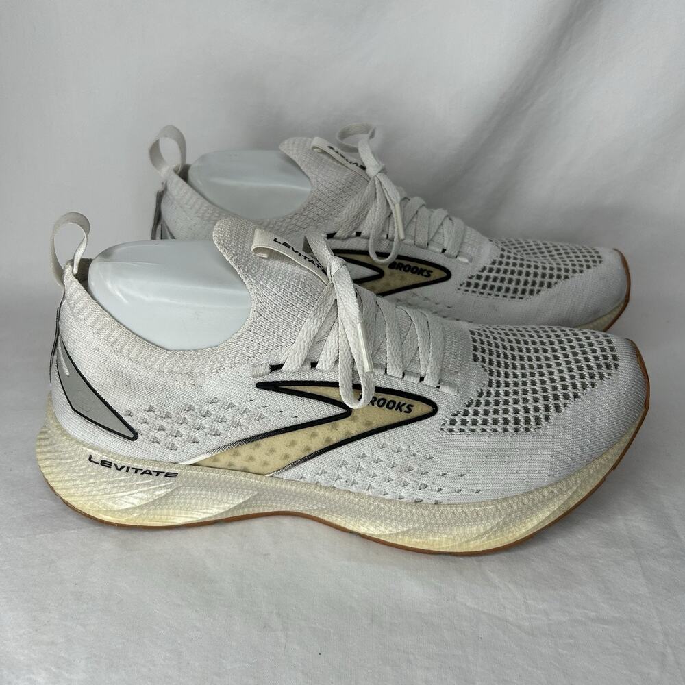 Brooks Levitate StealthFit 6 1203851B170 Women's Sneaker 9 B White Running Shoes - Picture 3 of 8